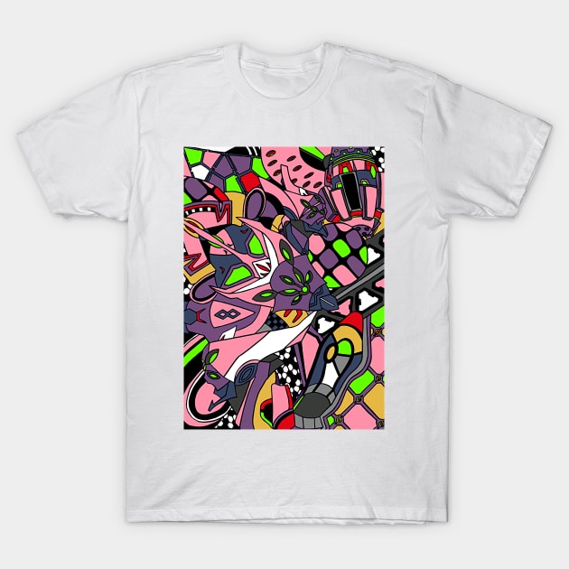 EVA Unit 08 T-Shirt by hybrid-rainbow